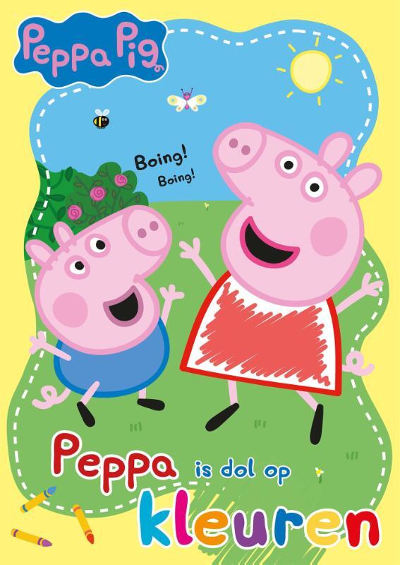 Omslag van boek: Peppa is dol op kleuren