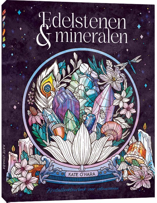 Omslag van boek: Edelstenen & mineralen kleurboek