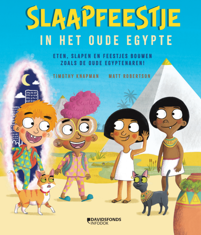 Omslag van boek: Slaapfeestje in het oude Egypte