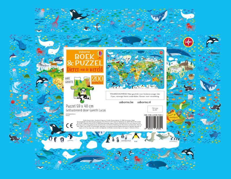 Boek & Puzzel - Dieren van de wereld 2