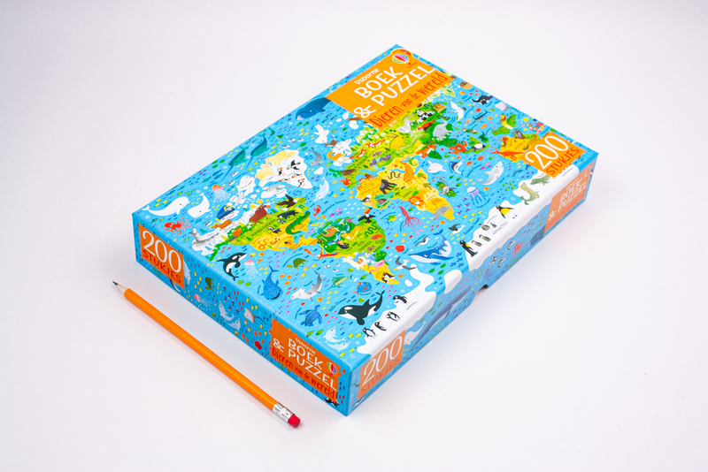 Boek & Puzzel - Dieren van de wereld 3