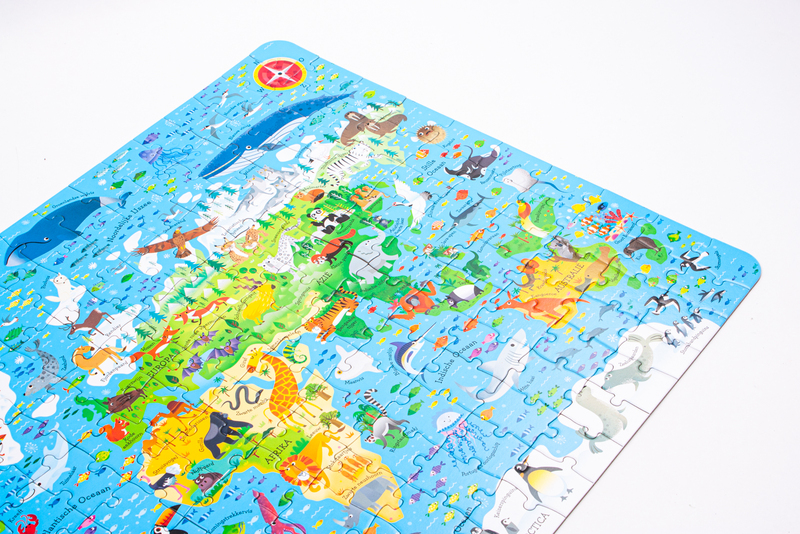 Boek & Puzzel - Dieren van de wereld 7