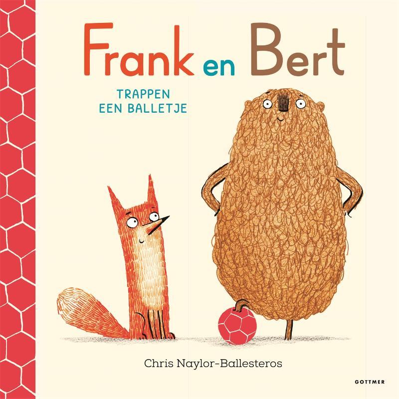 Omslag van boek: Frank en Bert trappen een balletje