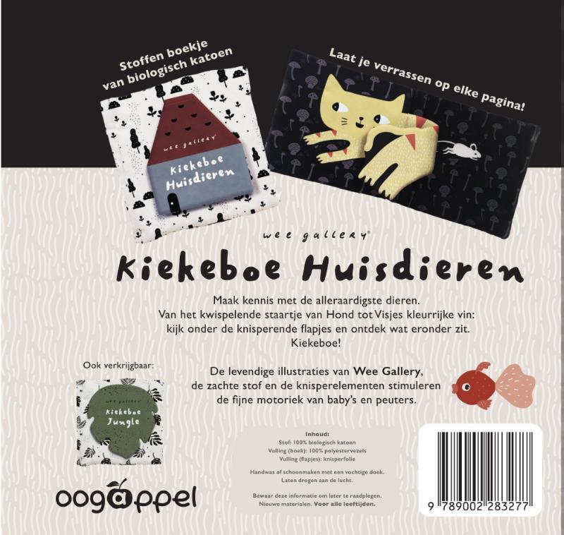 Wee Gallery Kiekeboe Huisdieren (stoffen boekje) 2