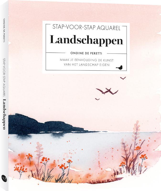 Omslag van boek: Stap-voor-stap aquarel: landschappen