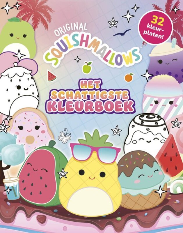 Omslag van boek: Het officiële Squishmallows kleurboek
