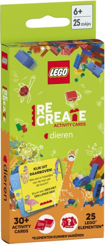 Omslag van boek: Lego ReCreate Activity Cards: Dieren