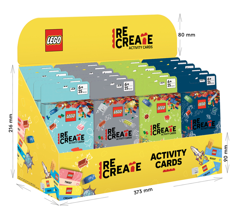 Omslag van boek: Lego ReCreate Activity Cards Display (gevuld) Z25