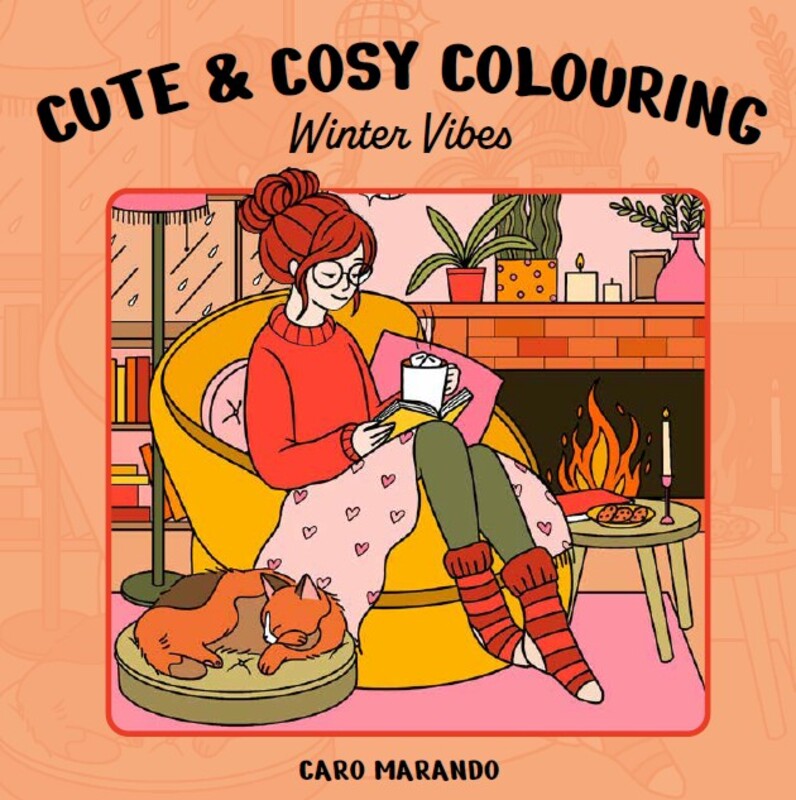 Omslag van boek: Cute & Cosy Colouring. Winter vibes