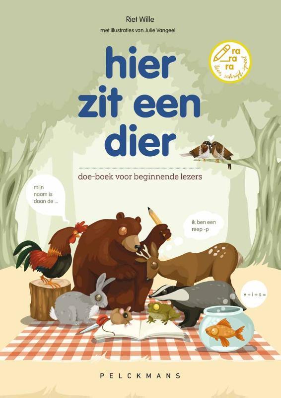 Omslag van boek: hier zit een dier