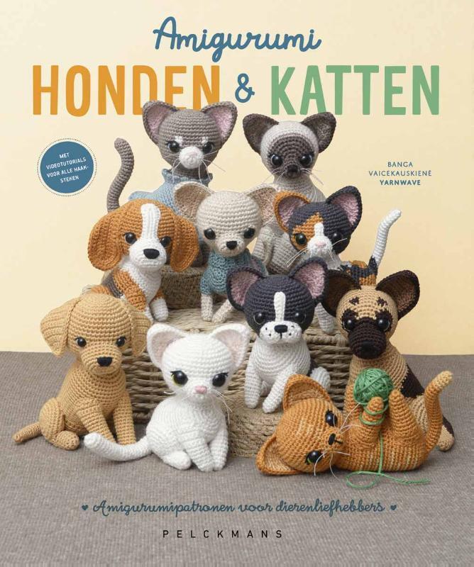 Omslag van boek: Amigurumi honden en katten