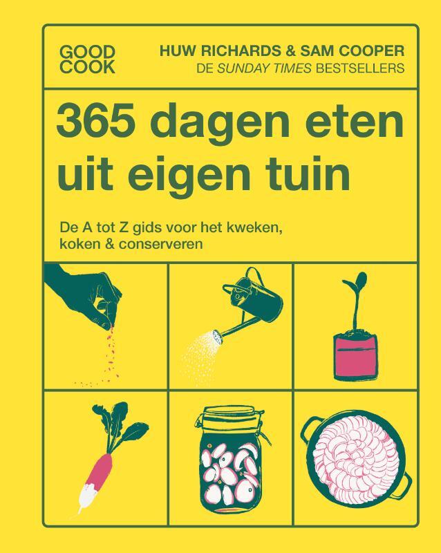 Omslag van boek: 365 dagen eten uit eigen tuin