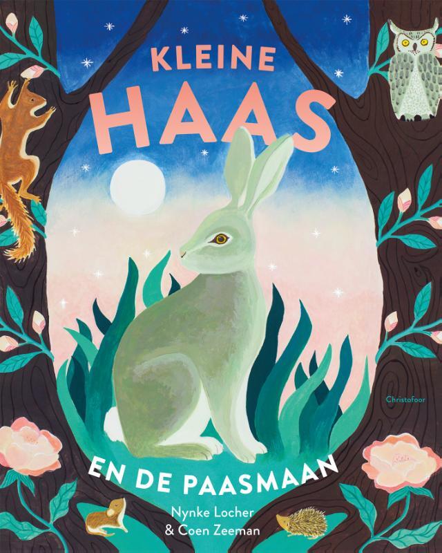 Omslag van boek: Kleine haas en de Paasmaan