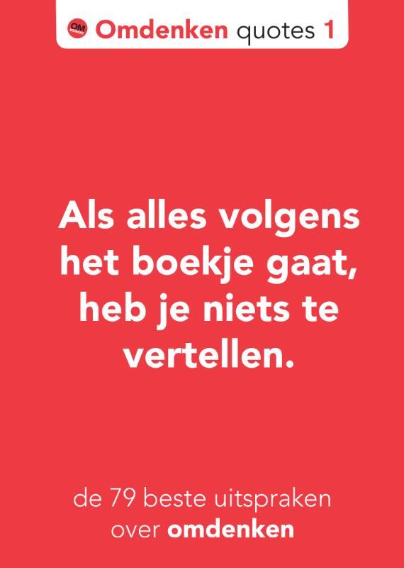 Omslag van boek: Omdenken quotes 1