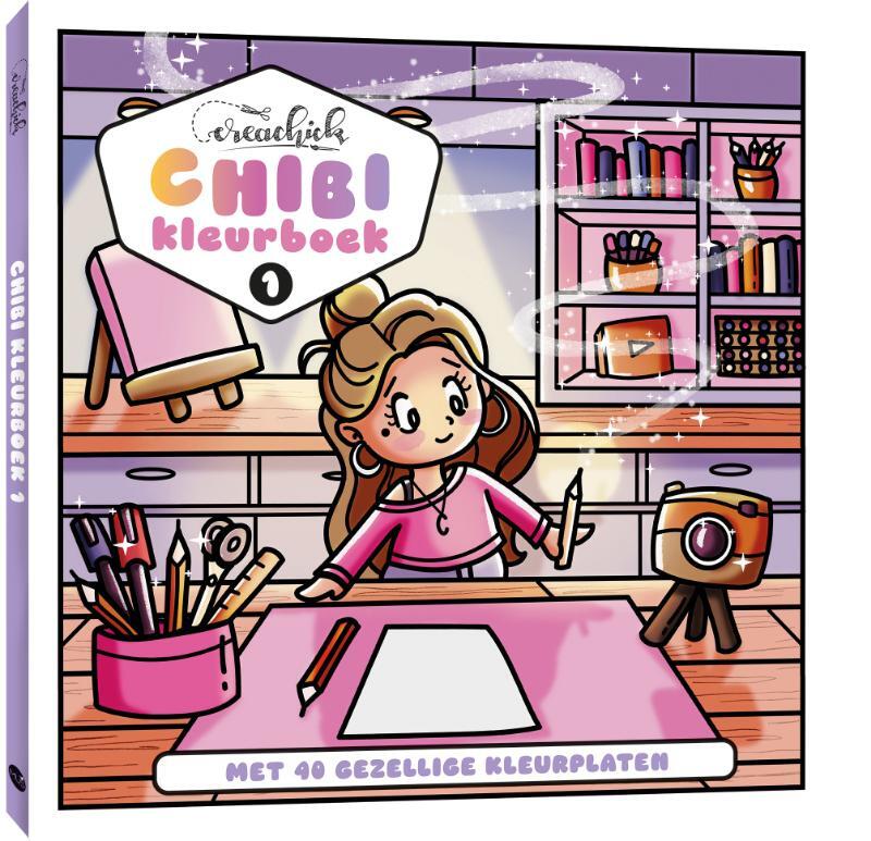 Omslag van boek: 1CreaChick Chibikleurboek