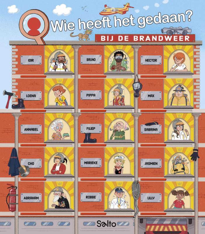 Omslag van boek: Wie heeft het gedaan? Bij de brandweer