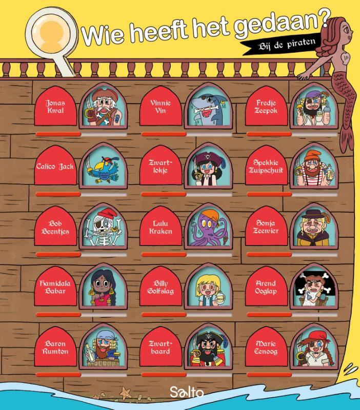 Omslag van boek: Wie heeft het gedaan? Bij de piraten