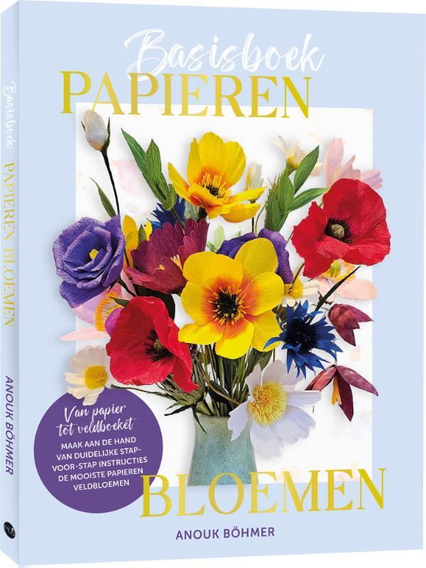Omslag van boek: Basisboek papieren bloemen