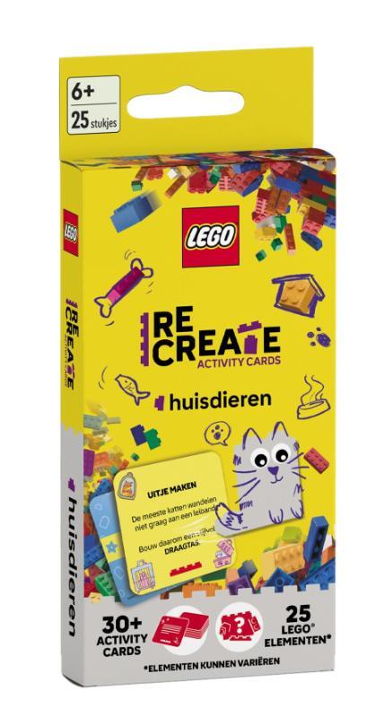 Omslag van boek: Lego ReCreate Activity Cards: Huisdieren