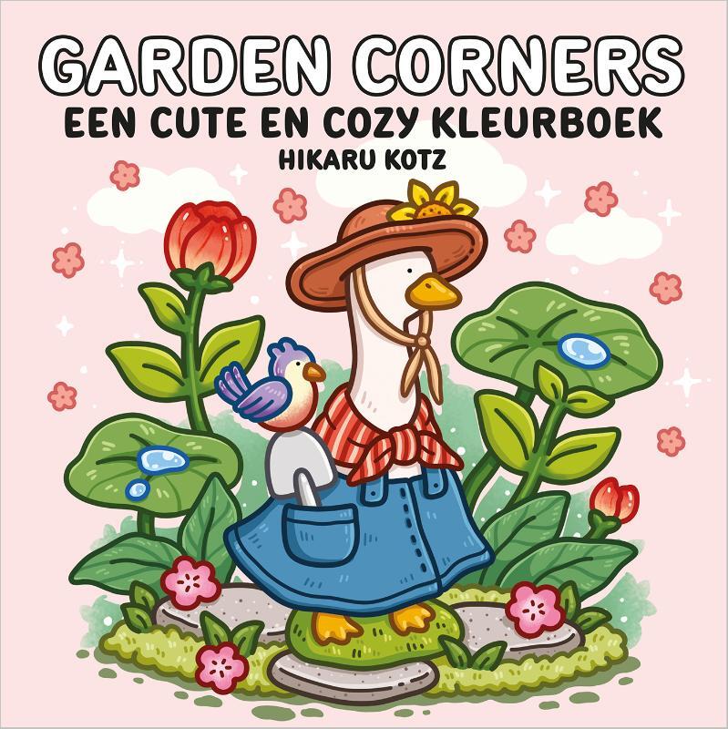 Omslag van boek: Garden Corners – een cute en cozy kleurboek