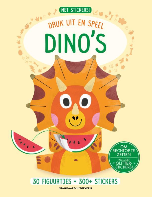 Omslag van boek: Druk uit en speel: Dino's
