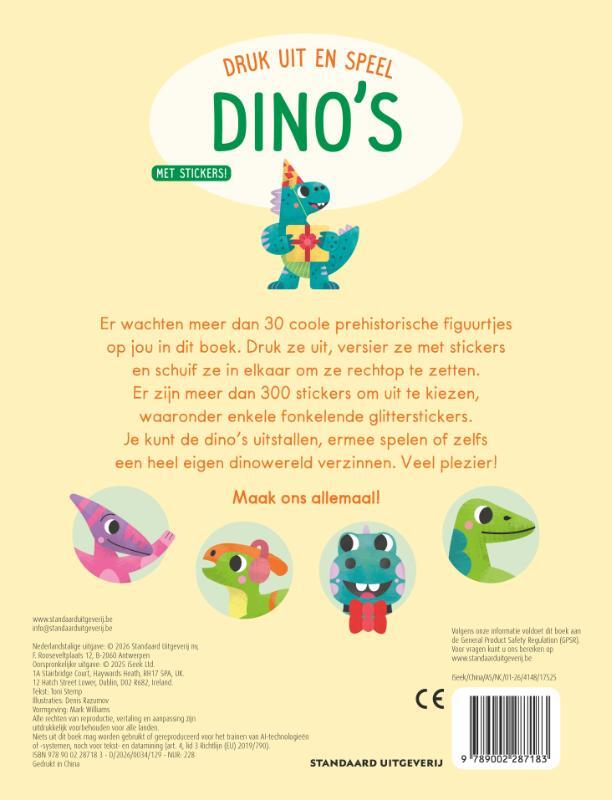 Druk uit en speel: Dino's 2