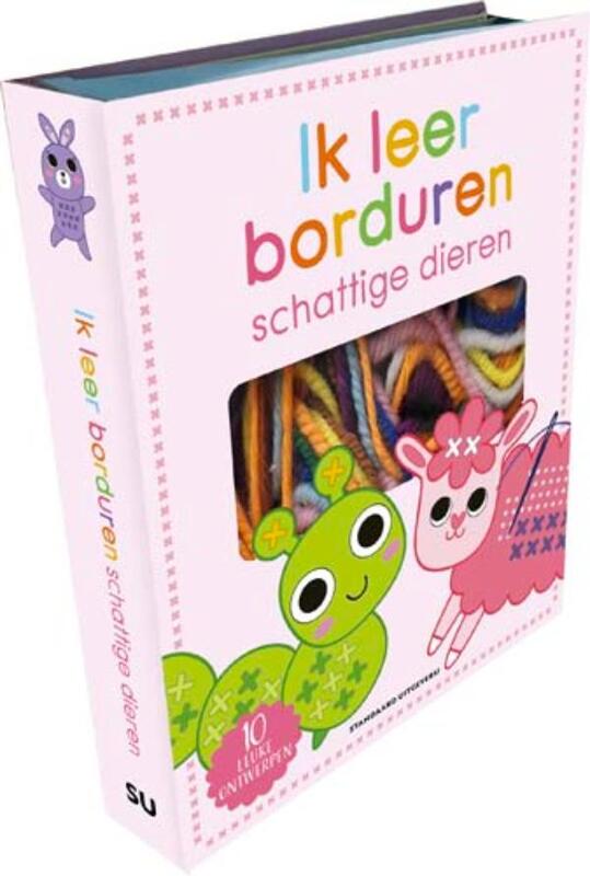 Omslag van boek: Ik leer borduren: schattige dieren