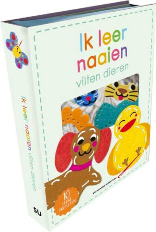 Omslag van boek: Ik leer naaien: vilten dieren