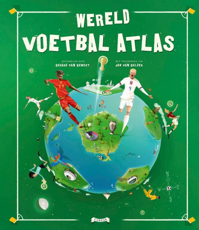 Omslag van boek: Wereld voetbal atlas