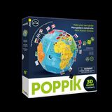 Vlaggen van de wereld - 3D wereldbol inclusief stickers 1