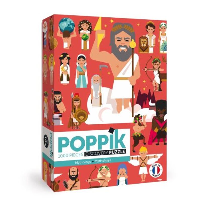 Omslag van boek: Mythologie - puzzel met 1000 stukjes en poster
