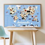 Dieren van de wereld - 59 herbruikbare stickers 3