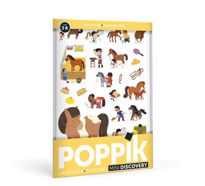 Omslag van boek: Ponyclub - 27 herbruikbare stickers