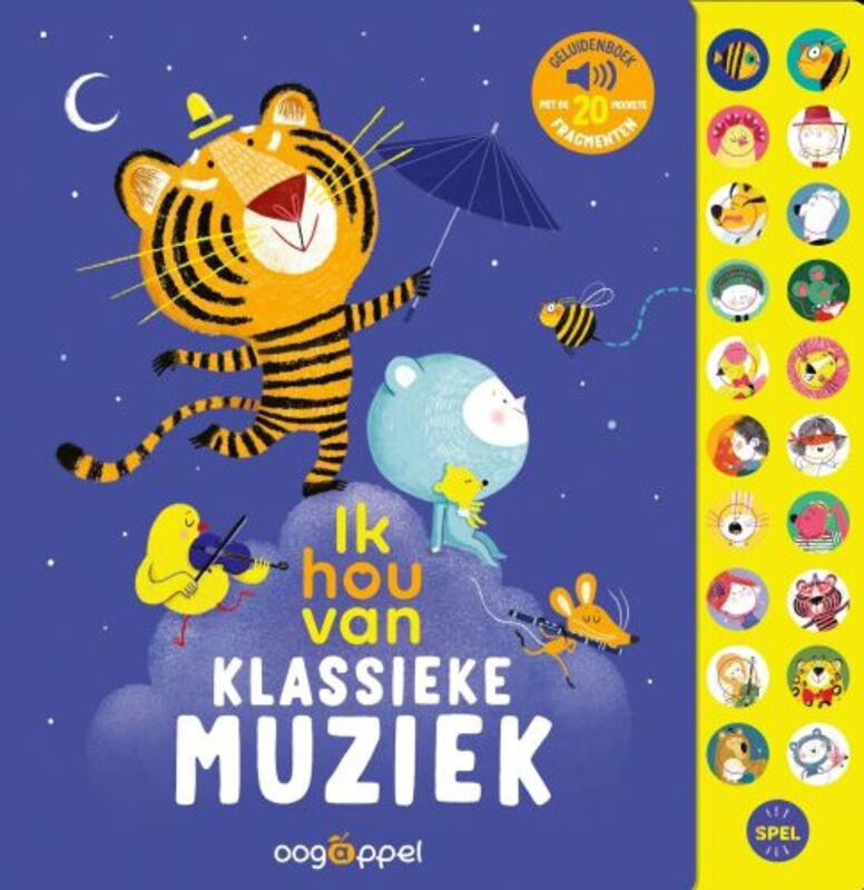 Omslag van boek: Ik hou van klassieke muziek: geluidenboek met de 20 mooiste fragmenten