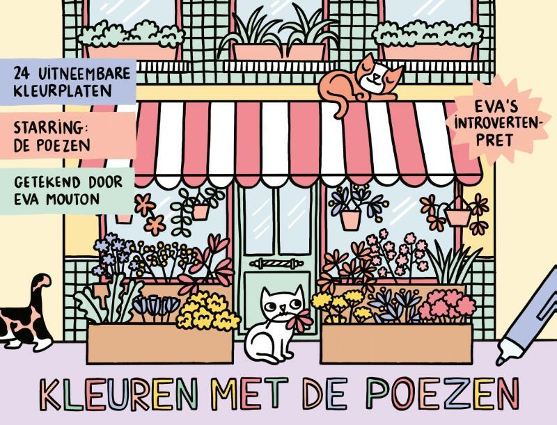 Omslag van boek: Kleuren met de poezen