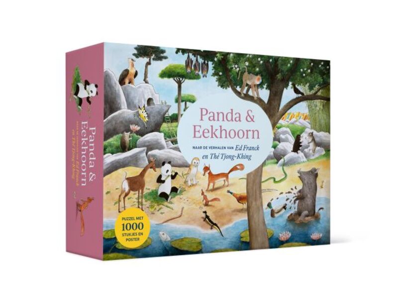 Omslag van boek: Panda & Eekhoorn Puzzel met 1000 stukjes