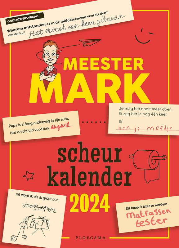 Omslag van boek: Meester Mark Scheurkalender 2024