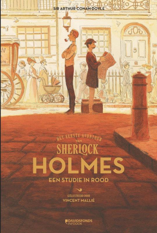 Omslag van boek: Sherlock Holmes - Een studie in rood
