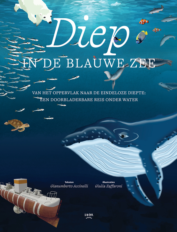 Omslag van boek: Diep in de blauwe zee