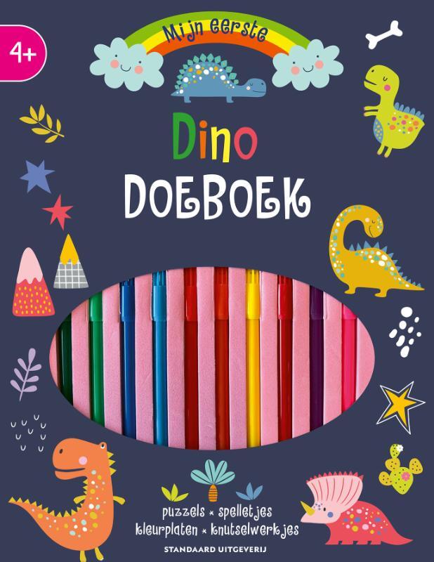 Omslag van boek: Mijn eerste dino doeboek met stiften