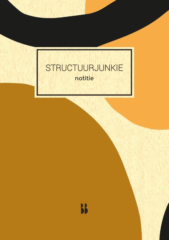 Omslag van boek: Structuurjunkie notitieboek (oker)