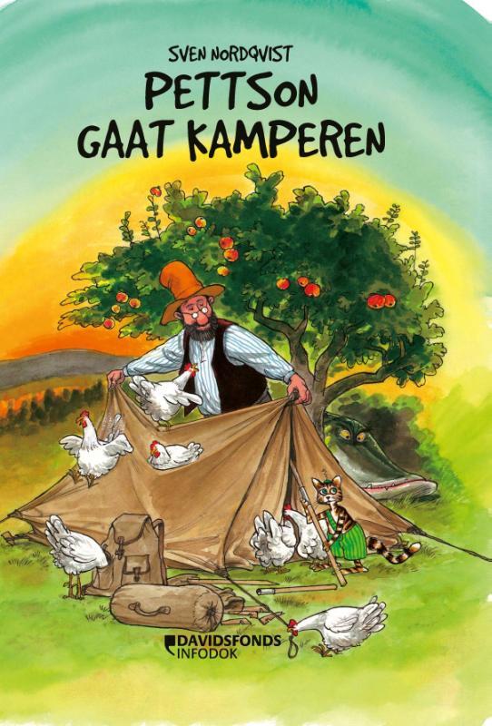 Omslag van boek: Pettson gaat kamperen